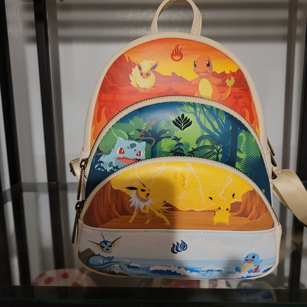 Disney Loungfly Colorful Pokémon Mini Backpack